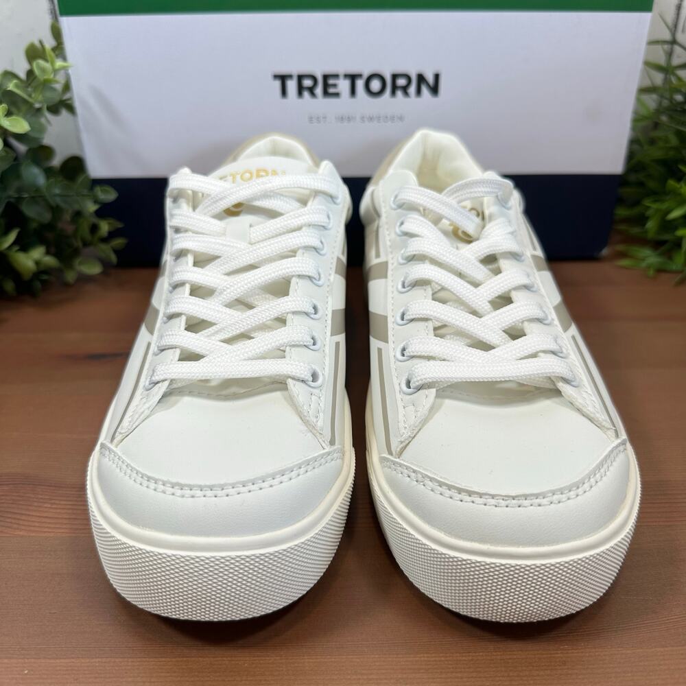 Tretorn Women's Serve Lace Up White Sneakers Size 7 - Picture 3 of 7